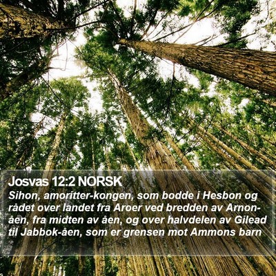Josvas 12:2 NORSK Bible Verse Image
