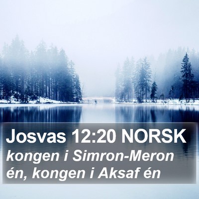 Josvas 12:20 NORSK Bible Verse Image
