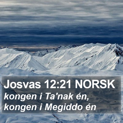 Josvas 12:21 NORSK Bible Verse Image