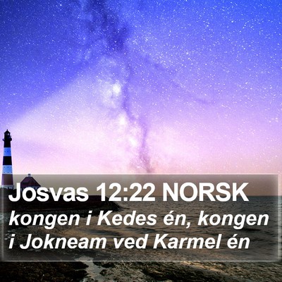 Josvas 12:22 NORSK Bible Verse Image