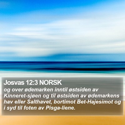 Josvas 12:3 NORSK Bible Verse Image