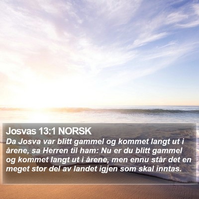 Josvas 13:1 NORSK Bible Verse Image