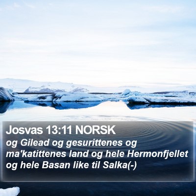 Josvas 13:11 NORSK Bible Verse Image