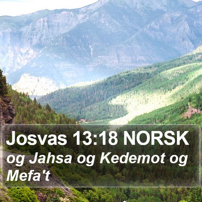 Josvas 13:18 NORSK Bible Verse Image