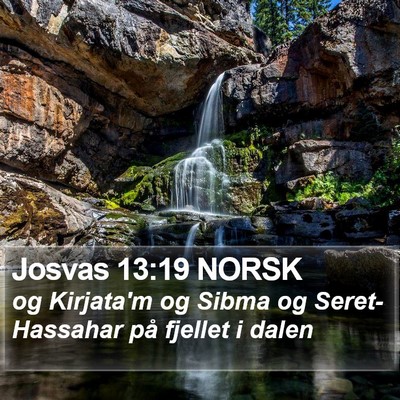 Josvas 13:19 NORSK Bible Verse Image