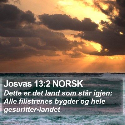 Josvas 13:2 NORSK Bible Verse Image