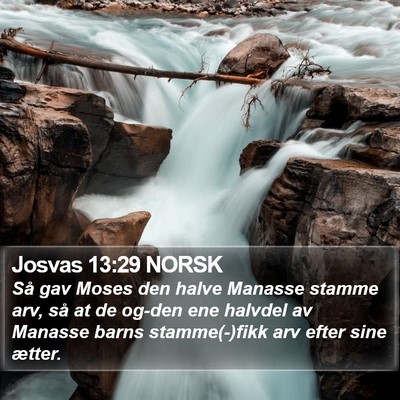 Josvas 13:29 NORSK Bible Verse Image