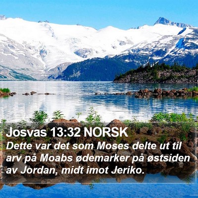 Josvas 13:32 NORSK Bible Verse Image