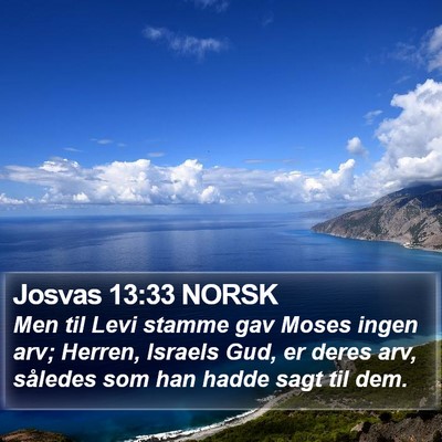 Josvas 13:33 NORSK Bible Verse Image