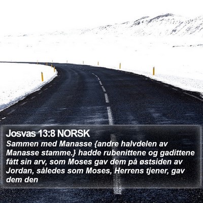 Josvas 13:8 NORSK Bible Verse Image