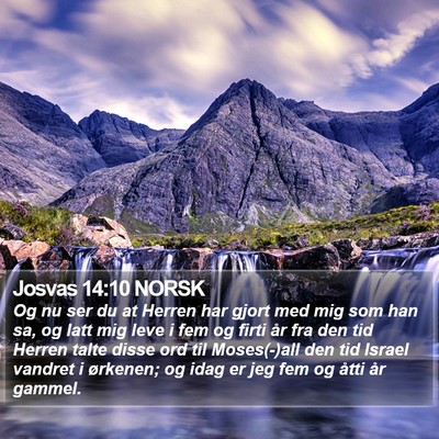 Josvas 14:10 NORSK Bible Verse Image