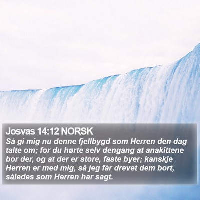 Josvas 14:12 NORSK Bible Verse Image
