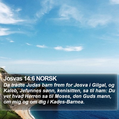 Josvas 14:6 NORSK Bible Verse Image