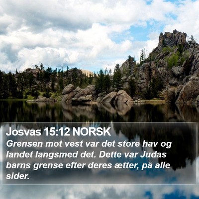 Josvas 15:12 NORSK Bible Verse Image