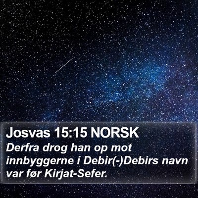 Josvas 15:15 NORSK Bible Verse Image