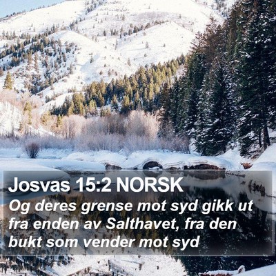 Josvas 15:2 NORSK Bible Verse Image