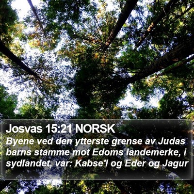 Josvas 15:21 NORSK Bible Verse Image