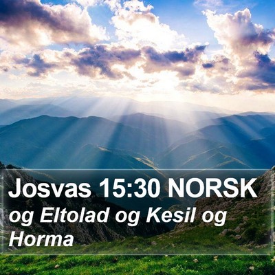 Josvas 15:30 NORSK Bible Verse Image