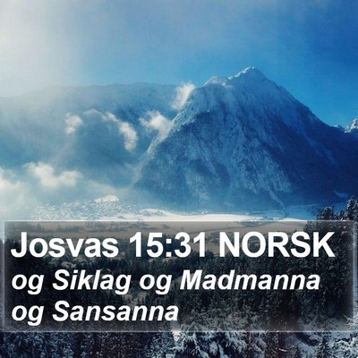 Josvas 15:31 NORSK Bible Verse Image