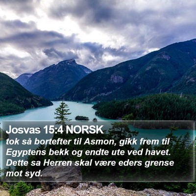 Josvas 15:4 NORSK Bible Verse Image