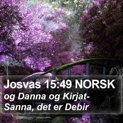 Josvas 15:49 NORSK Bible Verse Image