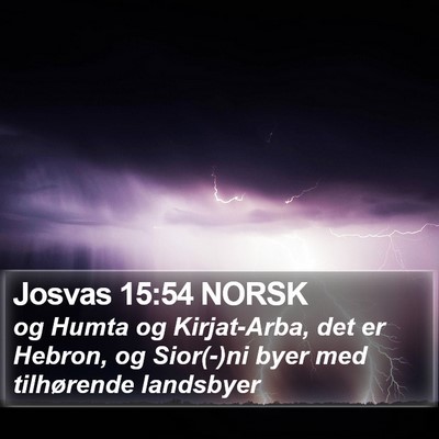 Josvas 15:54 NORSK Bible Verse Image