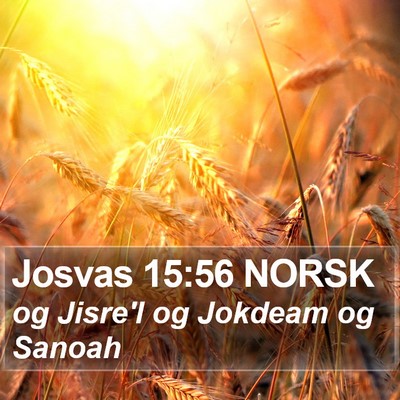 Josvas 15:56 NORSK Bible Verse Image