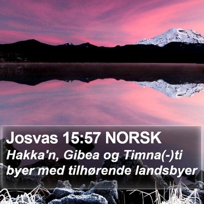Josvas 15:57 NORSK Bible Verse Image