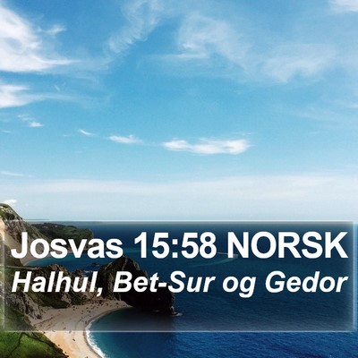 Josvas 15:58 NORSK Bible Verse Image