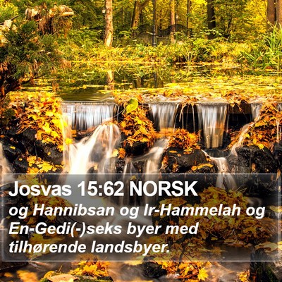 Josvas 15:62 NORSK Bible Verse Image