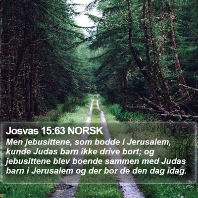 Josvas 15:63 NORSK Bible Verse Image
