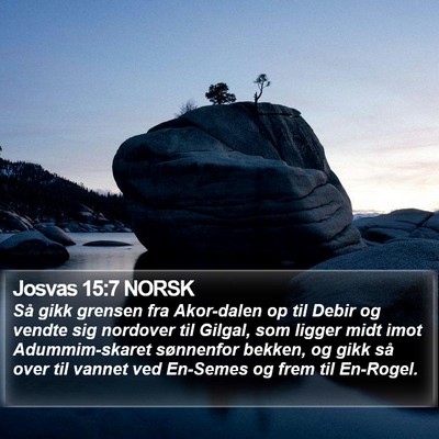 Josvas 15:7 NORSK Bible Verse Image