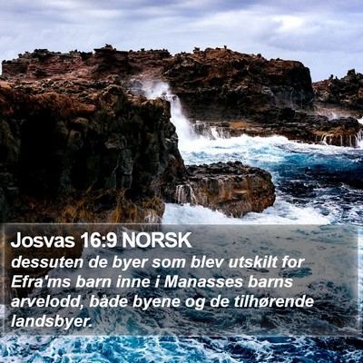 Josvas 16:9 NORSK Bible Verse Image