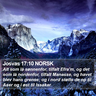 Josvas 17:10 NORSK Bible Verse Image
