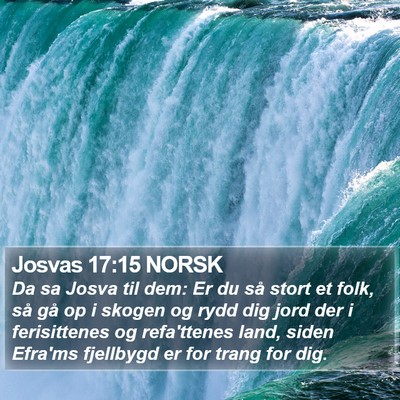 Josvas 17:15 NORSK Bible Verse Image