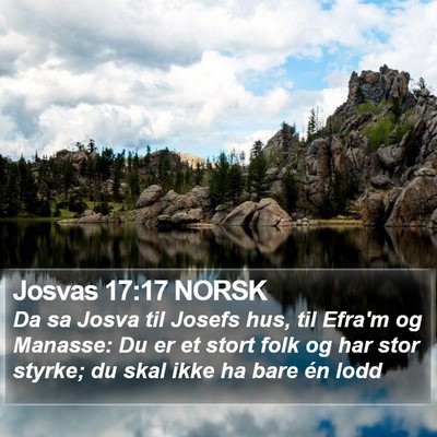 Josvas 17:17 NORSK Bible Verse Image