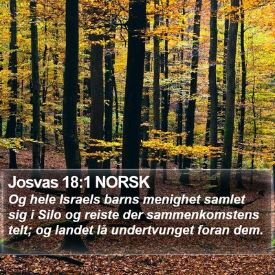 Josvas 18:1 NORSK Bible Verse Image