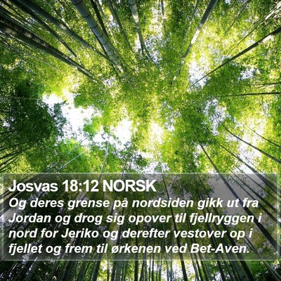 Josvas 18:12 NORSK Bible Verse Image