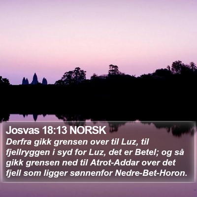 Josvas 18:13 NORSK Bible Verse Image