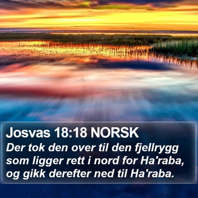Josvas 18:18 NORSK Bible Verse Image