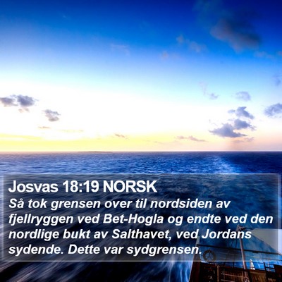Josvas 18:19 NORSK Bible Verse Image