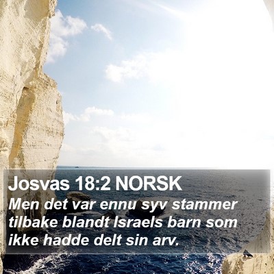 Josvas 18:2 NORSK Bible Verse Image