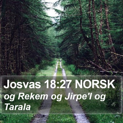 Josvas 18:27 NORSK Bible Verse Image