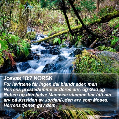 Josvas 18:7 NORSK Bible Verse Image