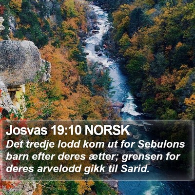 Josvas 19:10 NORSK Bible Verse Image
