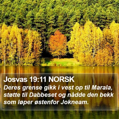 Josvas 19:11 NORSK Bible Verse Image
