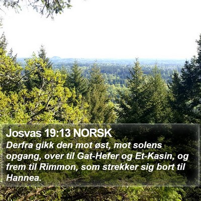 Josvas 19:13 NORSK Bible Verse Image