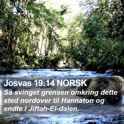 Josvas 19:14 NORSK Bible Verse Image
