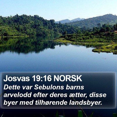 Josvas 19:16 NORSK Bible Verse Image