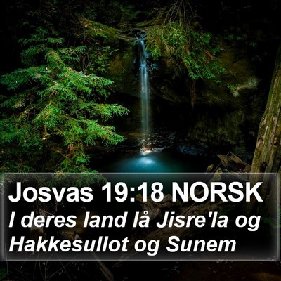 Josvas 19:18 NORSK Bible Verse Image